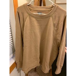Camel dolman sweatshirt